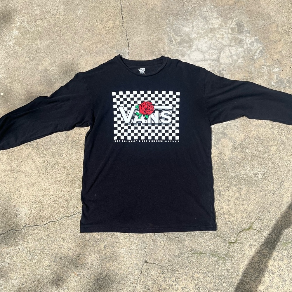 Men’s Long Sleeve Vans T-Shirt | Size (m) Medium | Vans